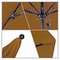 California Umbrella 9' Black Aluminum Market Patio Umbrella, Pacifica Ginkgo 194061335819 - alternate 2